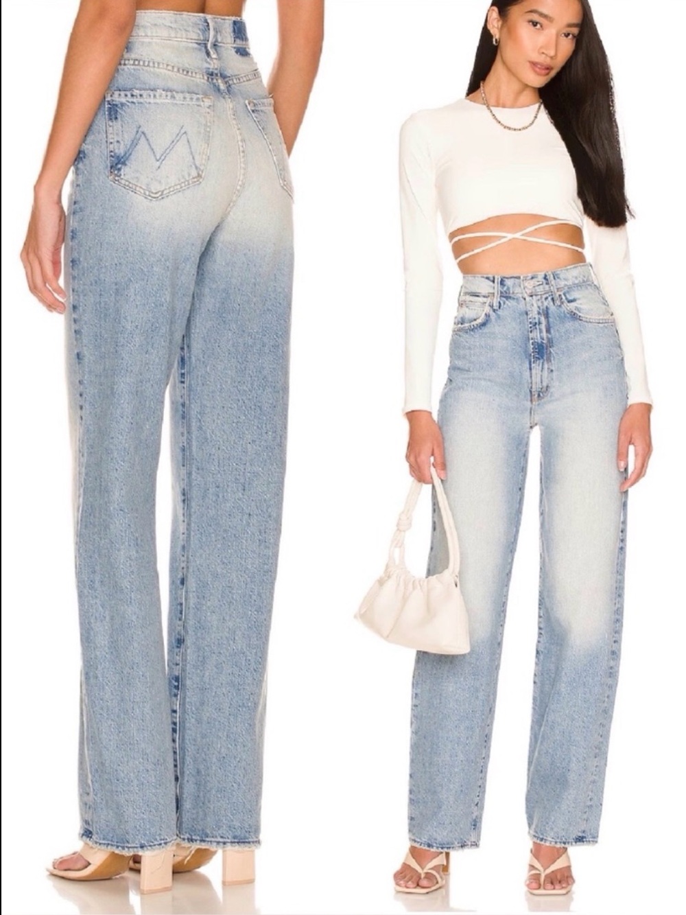MOTHER SUPERIOR Jeans High Waisted Tunnel Vision Sneak The Other Side Size 26 - Picture 14 of 14
